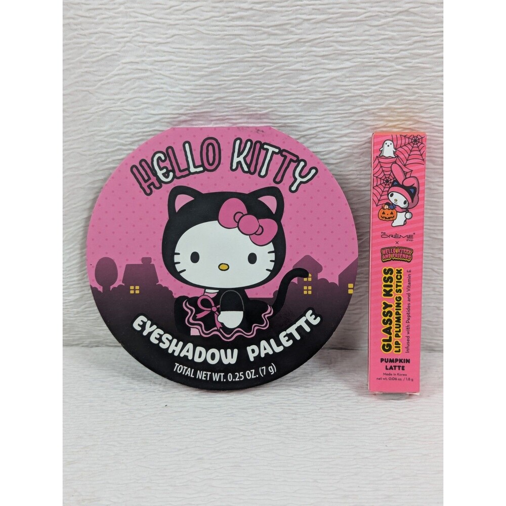 Hello Kitty Eyeshadow Palette & Lip Plumping Stick - Halloween